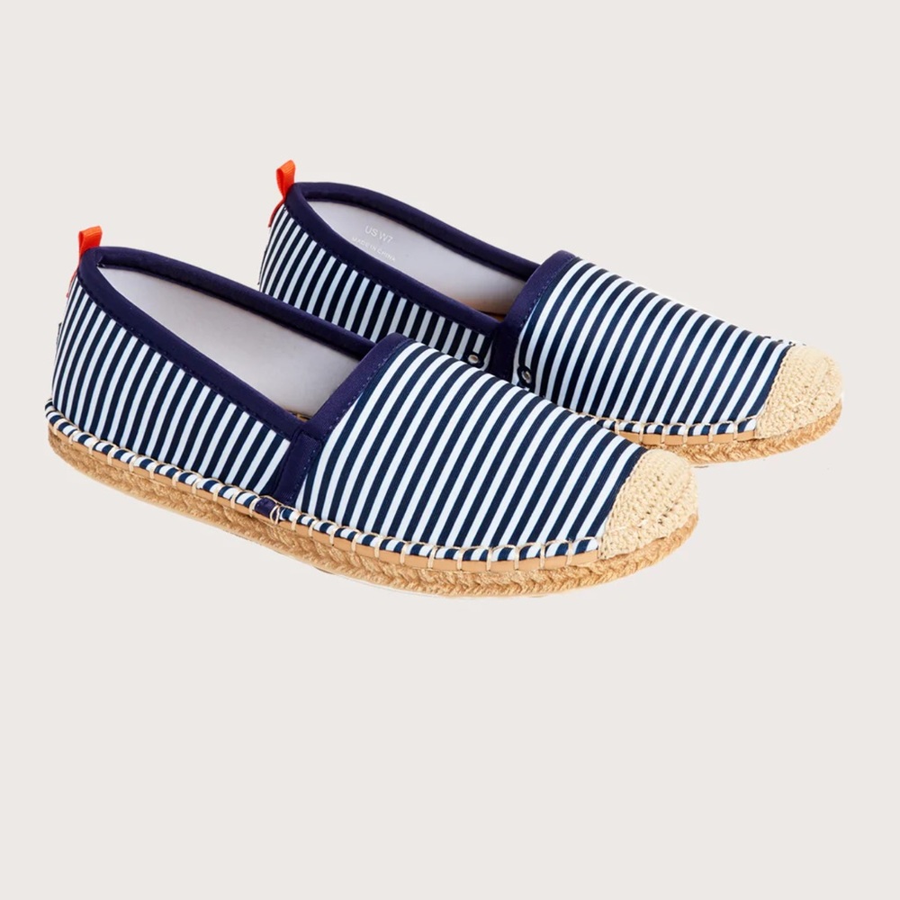 Sea Star Beachwear navy/white Espadrilles. NWOB